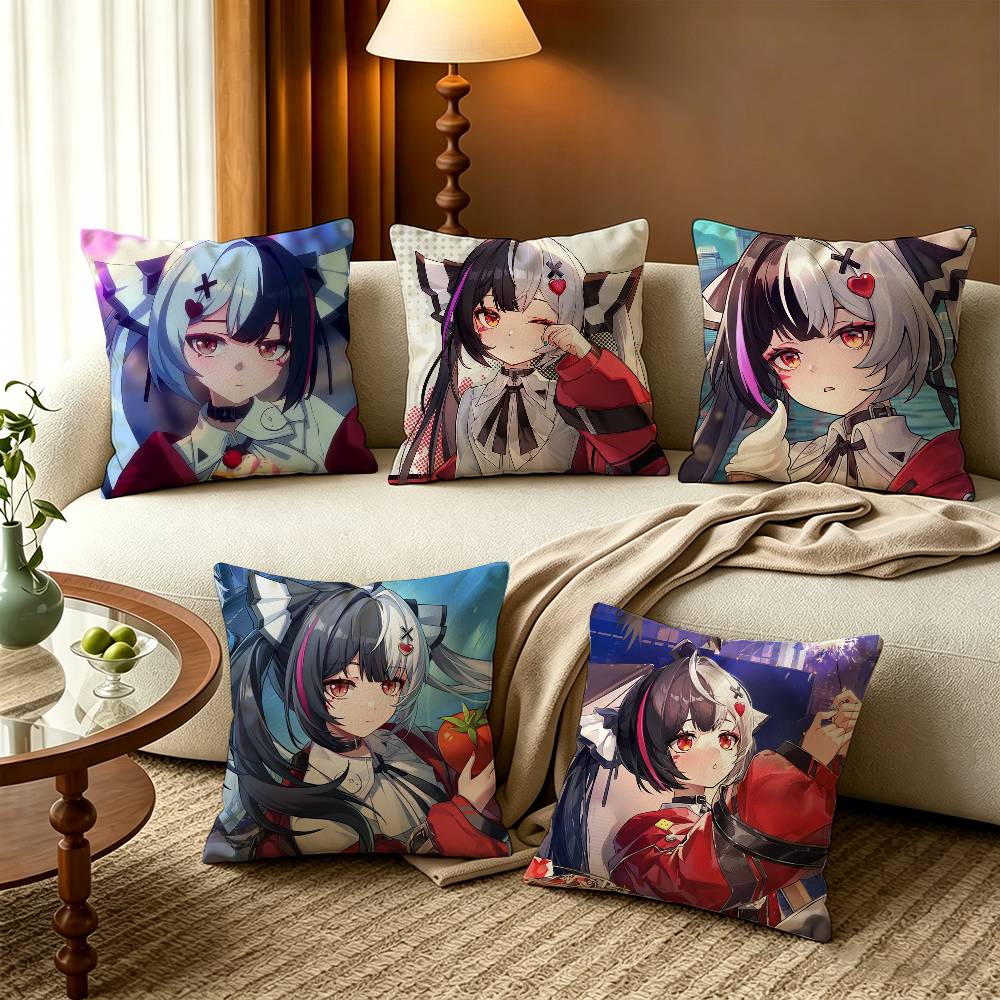 Home Decor Nte - N-NTE L-Lacrimosa quadratische Kissenbezüge aus Baumwoll-Leinen-Stoff