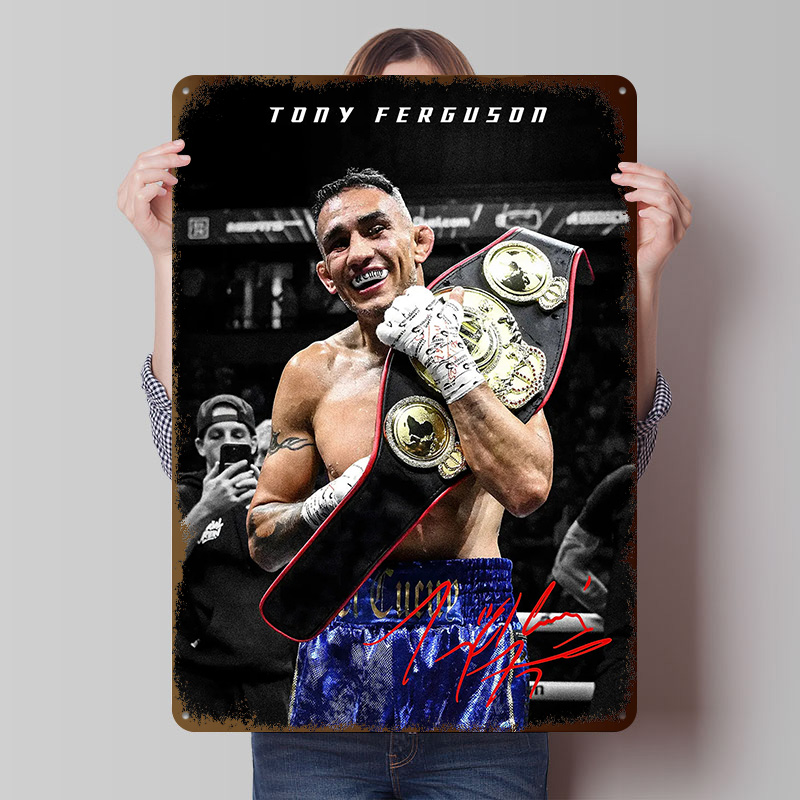 Victory Home Decor - Tony Ferguson Championship Victory Blechposter, personalisierte