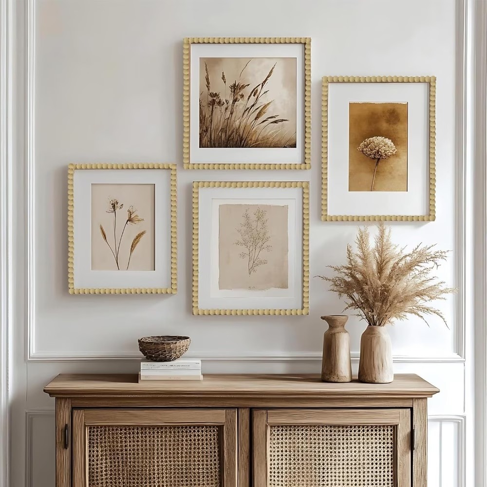 Home Decor Wall Molding - 3m Holzfarbene Perlenleiste, Selbstklebend für Wände,