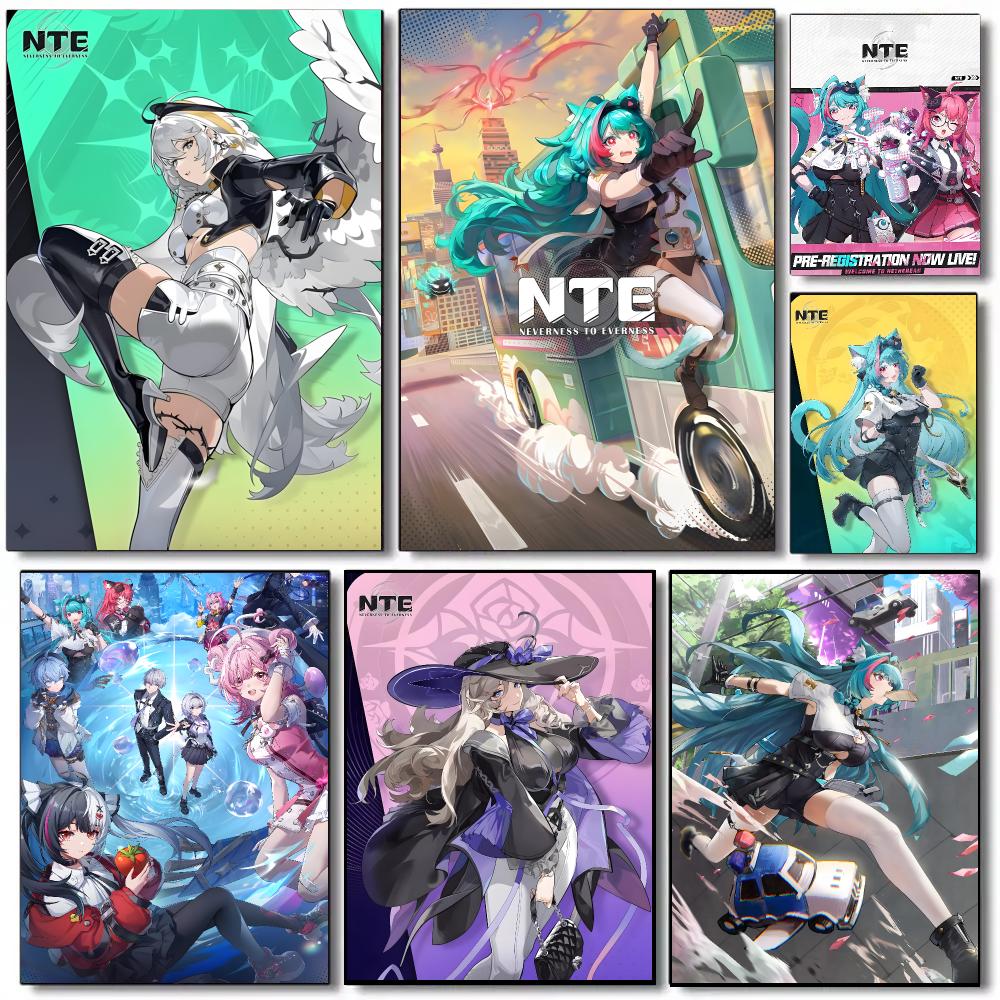 Home Decor Nte - Neverness To Everness NTE Anime-Poster Selbstklebendes