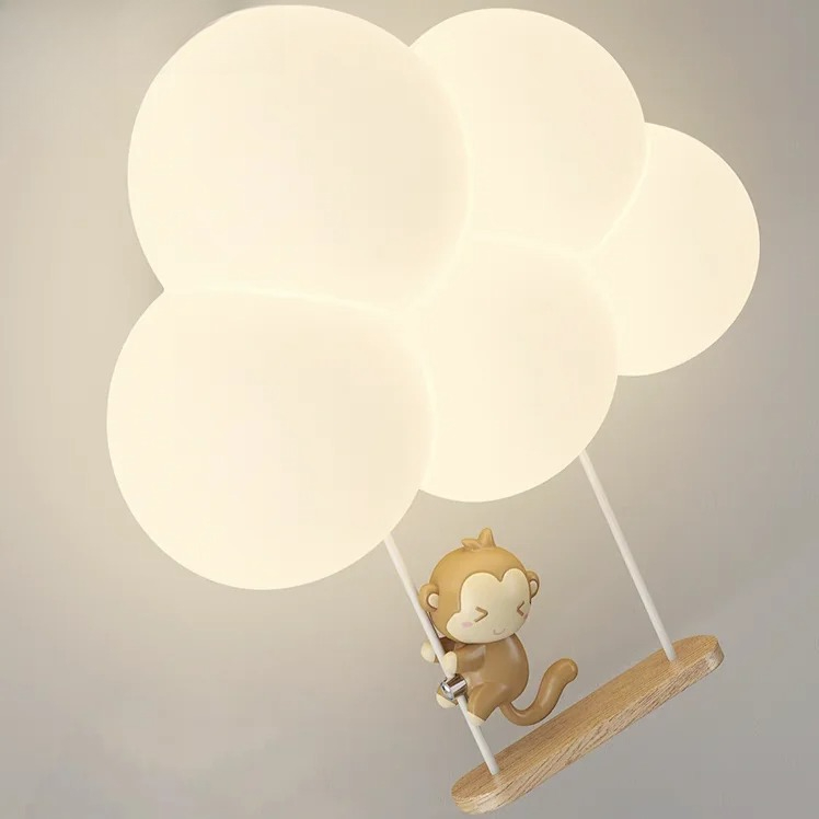 Home Decor Wall Molding - Moderne Stilvolle Modische Niedliche Cartoon-Wolken-Affen-Kunst Kreative