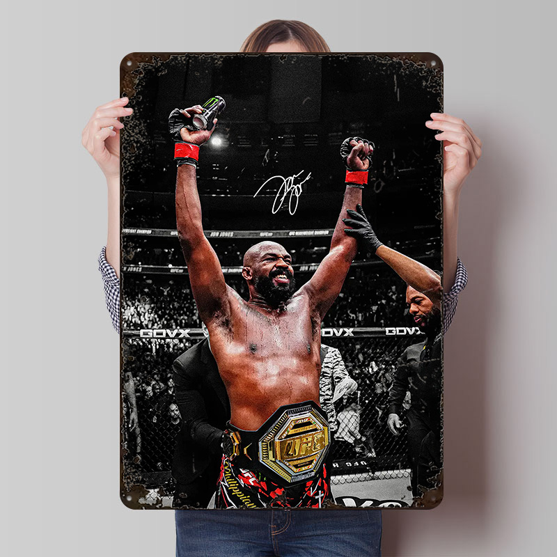 Victory Home Decor - Jon Jones Victory Celebration Metallposter, individuelle
