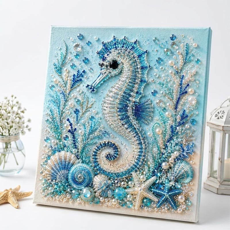 Home Decor Etsy - Ozean-Thema Perlen-Kunst DIY-Set Oktopus-Welle 3D Perlen-Bastelset