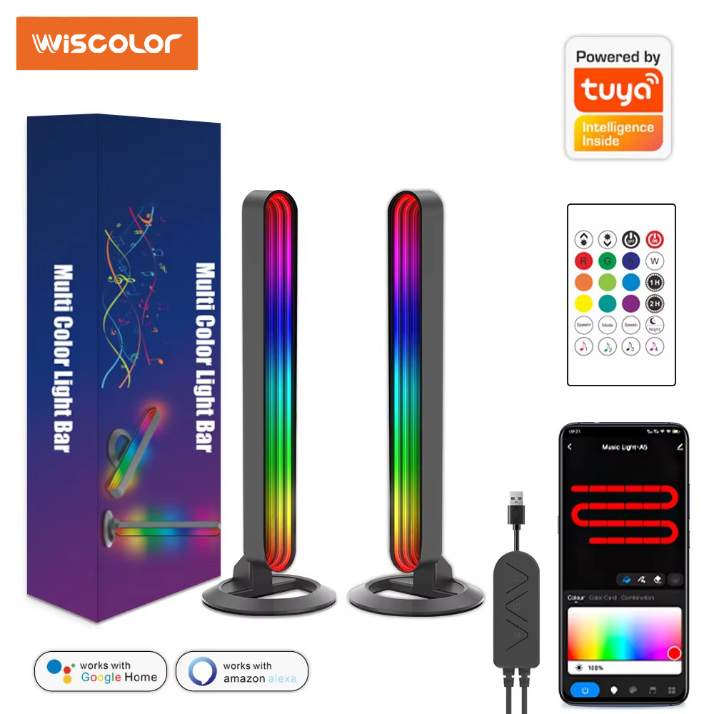 Home Decor App Free - Intelligente RGB-LED-Lichtleiste mit Musik-Synchronisierung, App-Steuerung, Lichtleiste