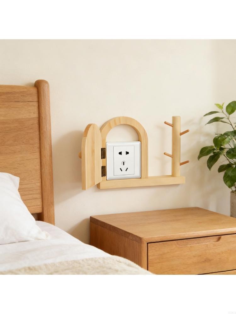 Home Decor Outlet - Steckdosenschutz aus Holz, nordisches Design, Steckdosenabdeckung