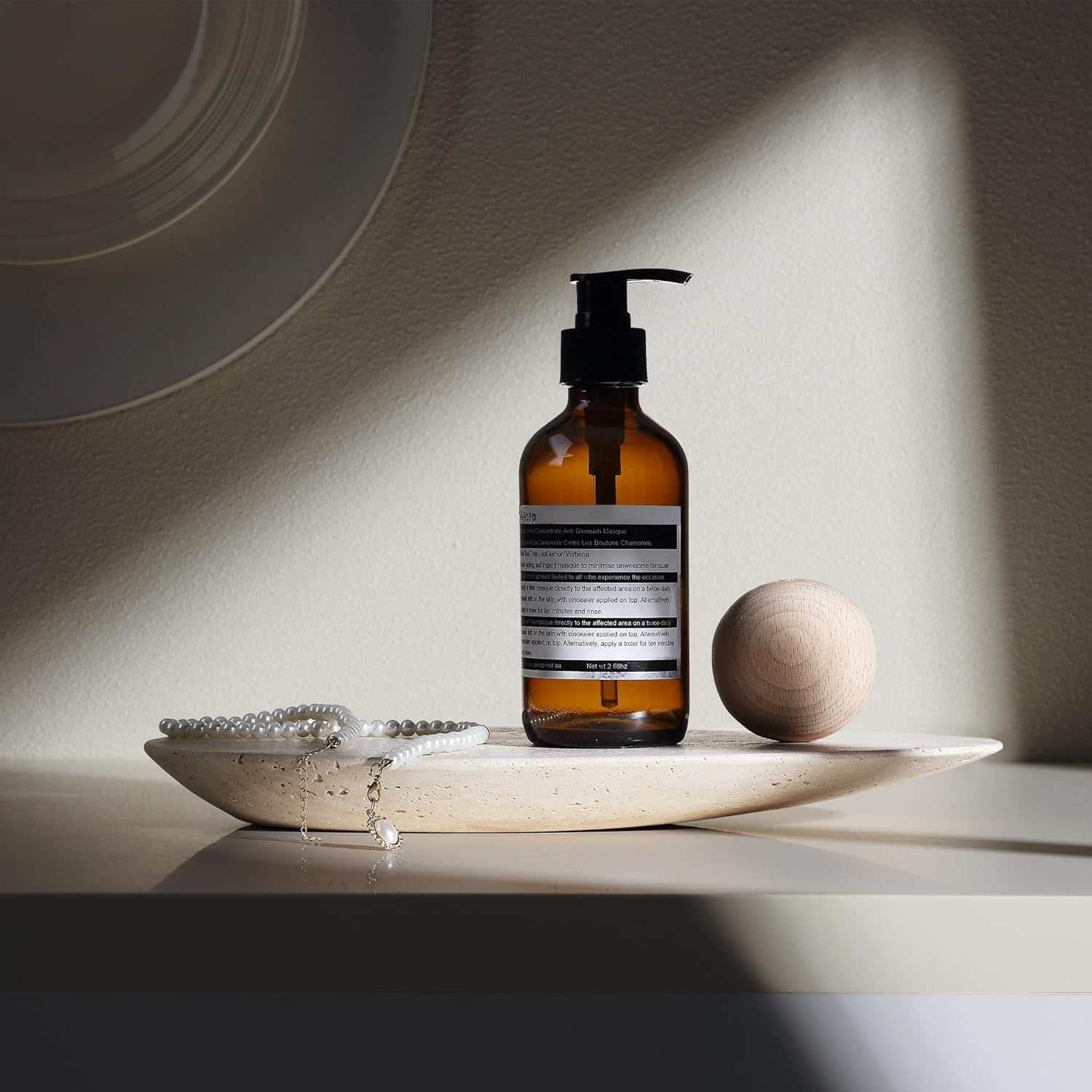 Vanity Home Decor - Travertin-Ablagetablett für Badezimmer-Arbeitsplatte und Wohndekoration Einzigartiges