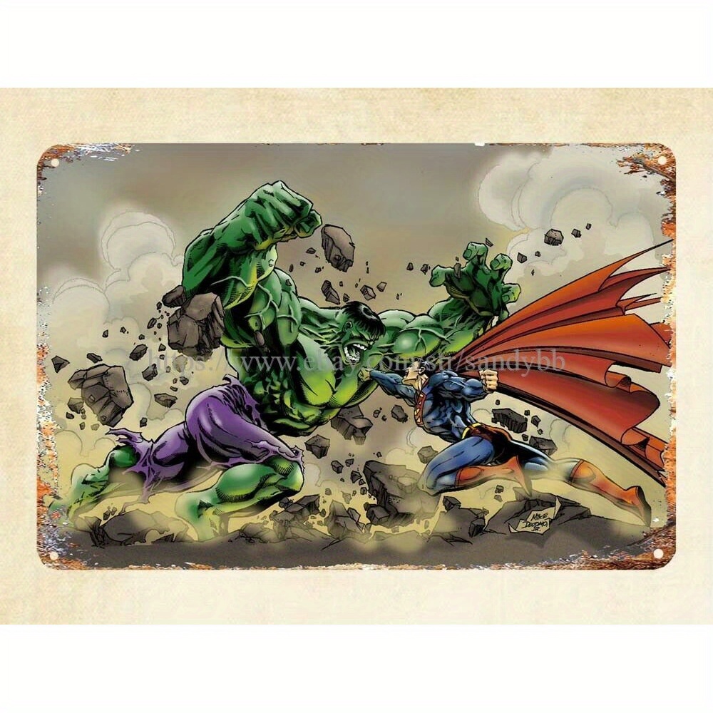 Home Decor Outlet - Wohndekor-Outlet Vintage Repro Comics Metallblechschild
