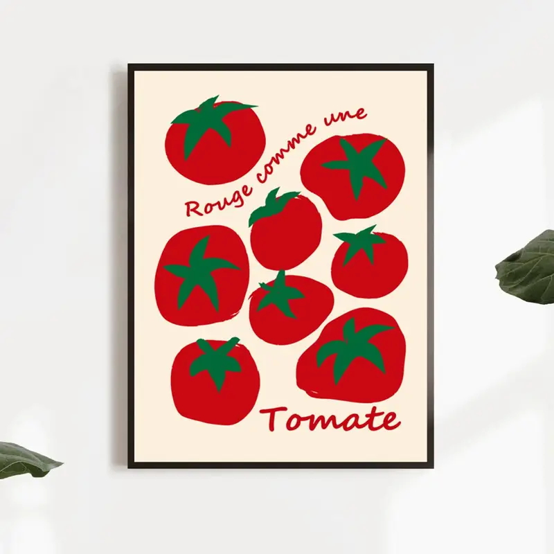 Moderne bunte rote Tomaten Wan – Home Decor Nz Bewertung und Preis