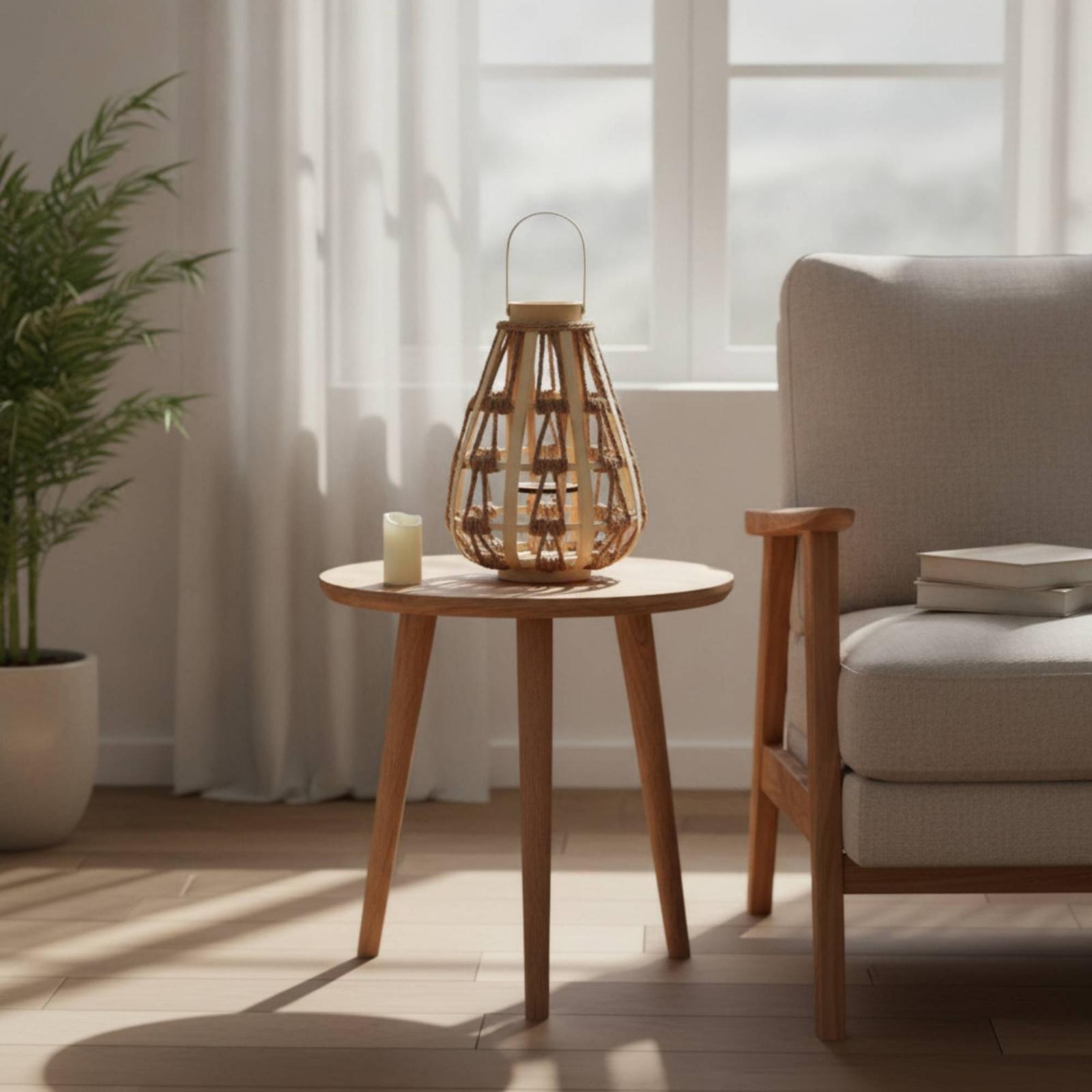 Natürliche Holzseil-Laterne, K – Home Decor Handmade Bewertung und Preis