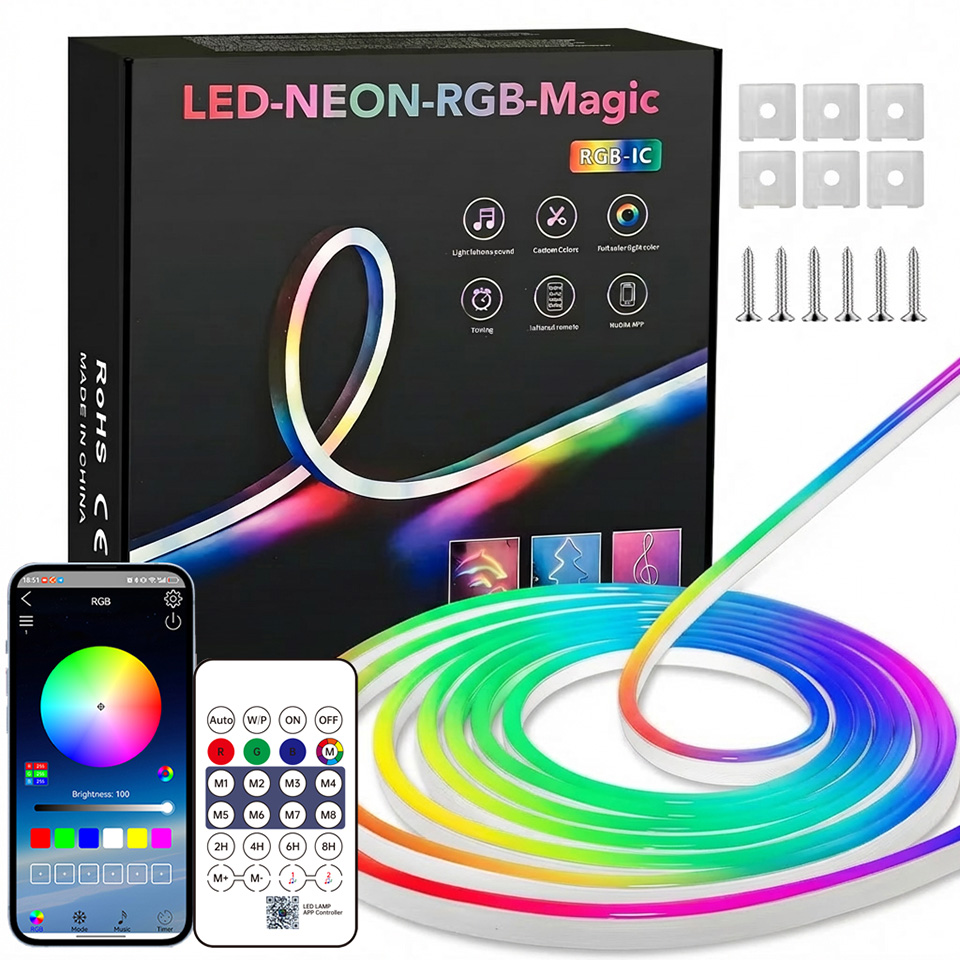 Bluetooth RGB Neon LED-Streife – Home Decor App Free Bewertung und Preis