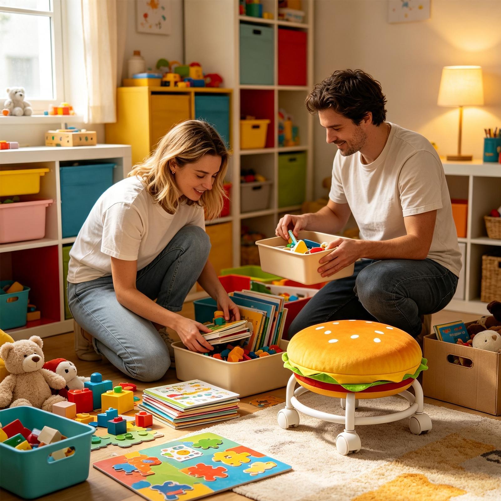 Rollhocker mit Rädern, weich,  – Home Decor On Wheels Bewertung und Preis