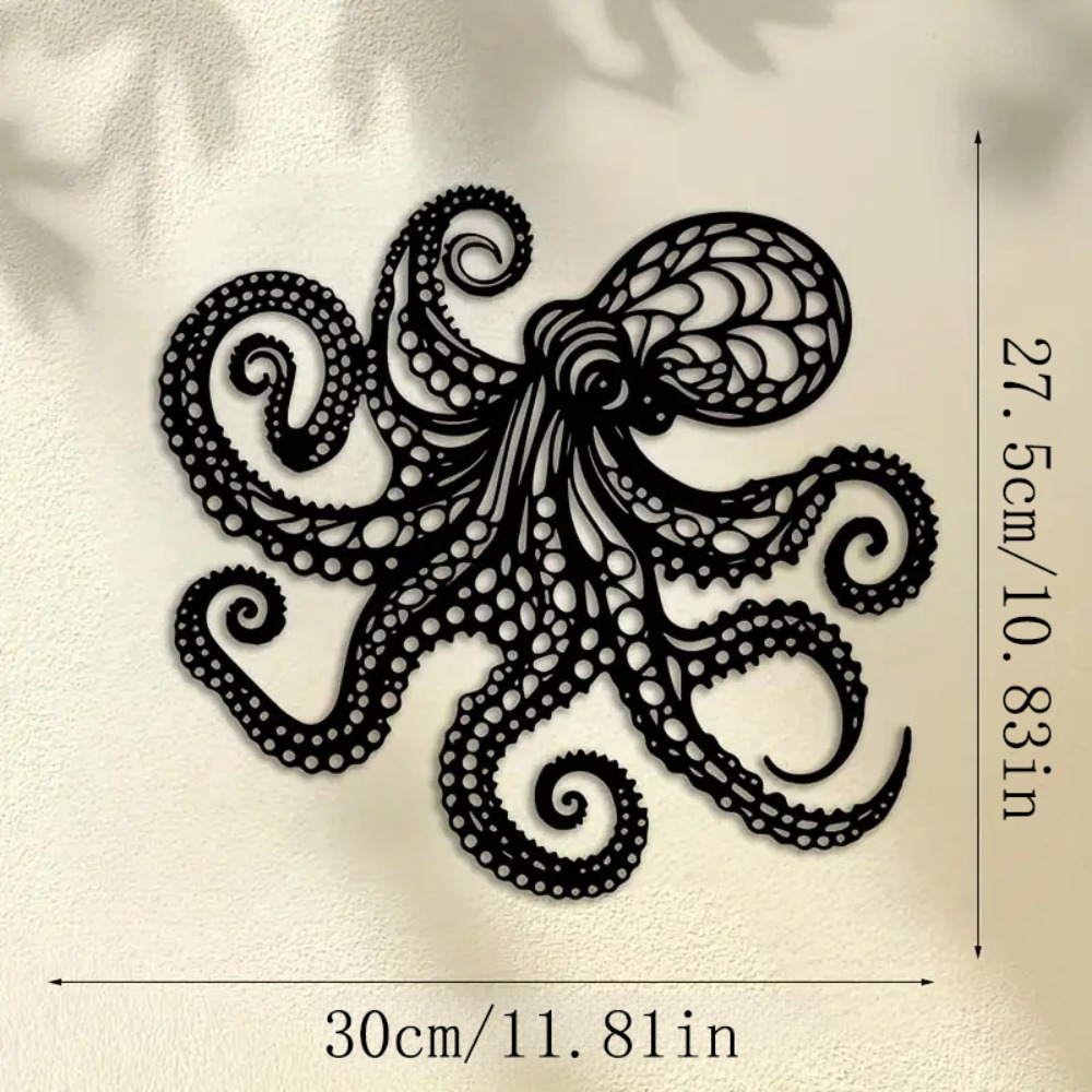 Große Metall-Oktopus-Wandskulp – Victory Home Decor Bewertung und Preis