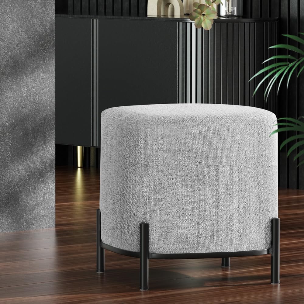 **/Ottomane, runder Fußhocker, – Vanity Home Decor Bewertung und Preis