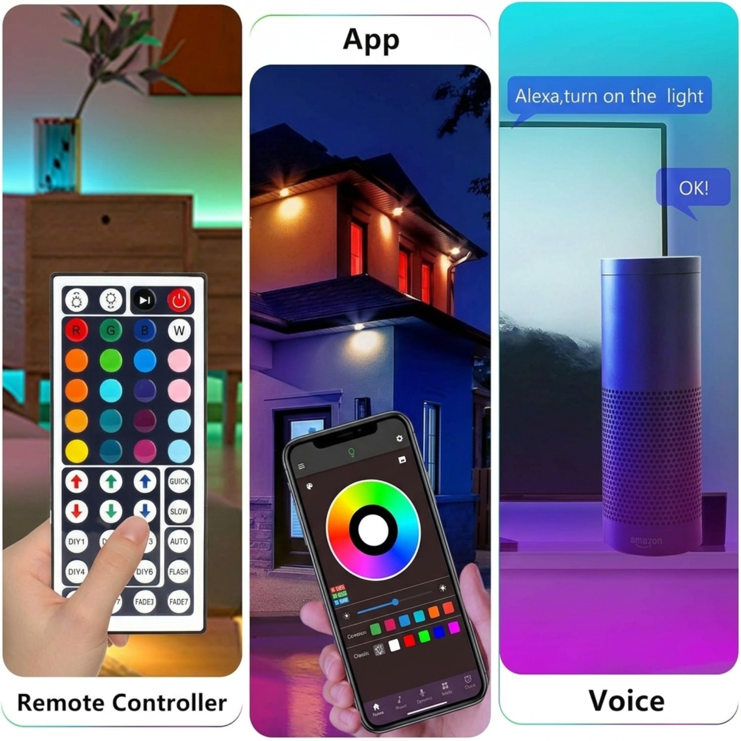 10M 20M 30M RGB LED-Lichtstrei – Home Decor App Free Bewertung und Preis