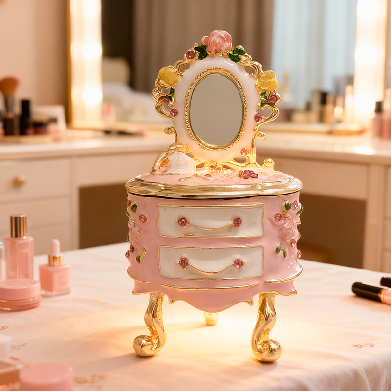 Handbemalte kleine Schmuckscha – Vanity Home Decor Bewertung und Preis