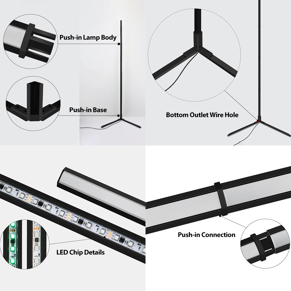 Tuya RGBIC LED Stehlampe 180CM – Home Decor App Free Bewertung und Preis