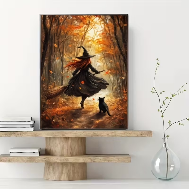 Retro Halloween Herbsthexe auf – Home Decor Reviews Bewertung und Preis
