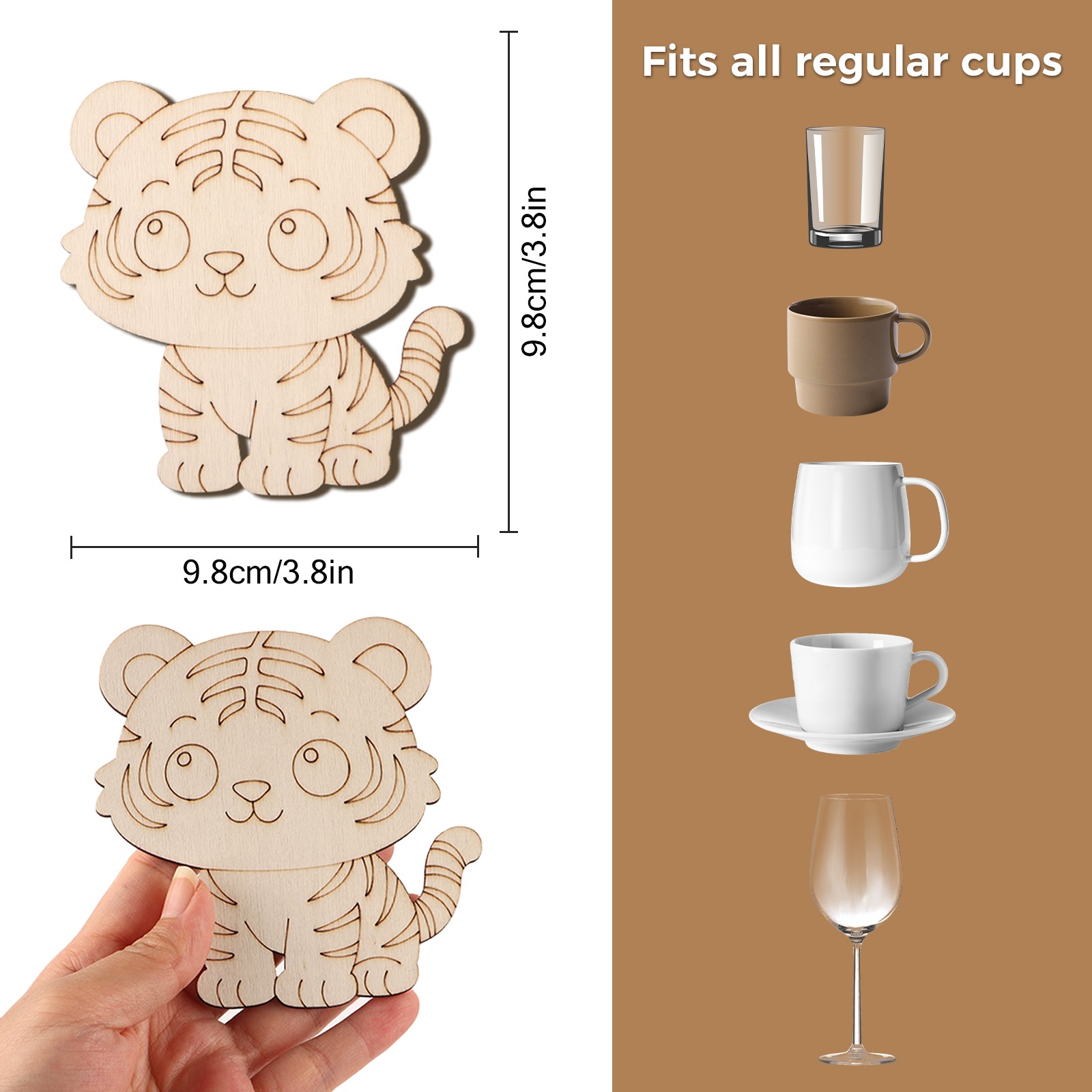 10 Stück/Set Tiger Tier Unfert – Home Decor Handmade Bewertung und Preis
