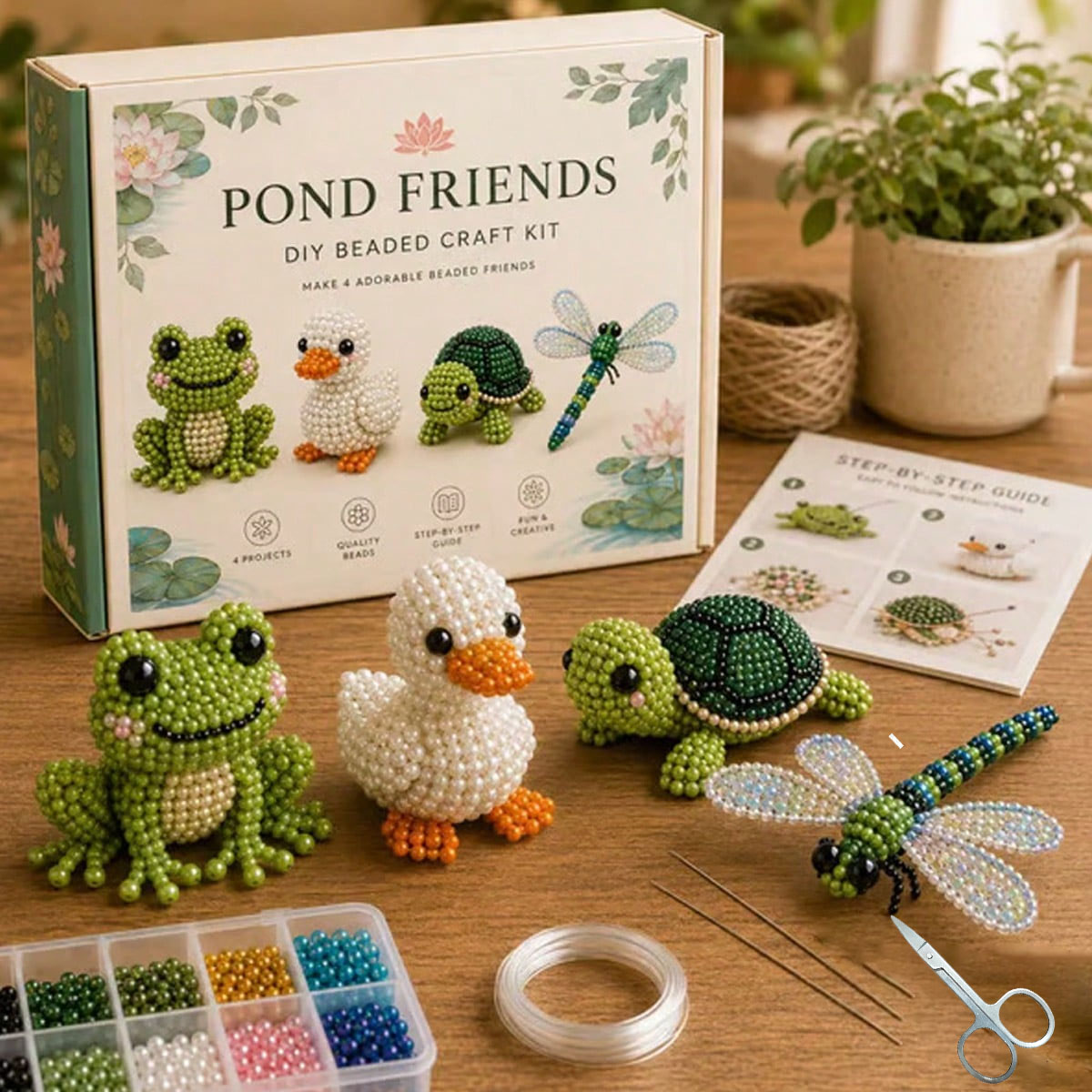 Mini 3D-Perlen-Tier-DIY-Set, e – Home Decor Etsy Bewertung und Preis