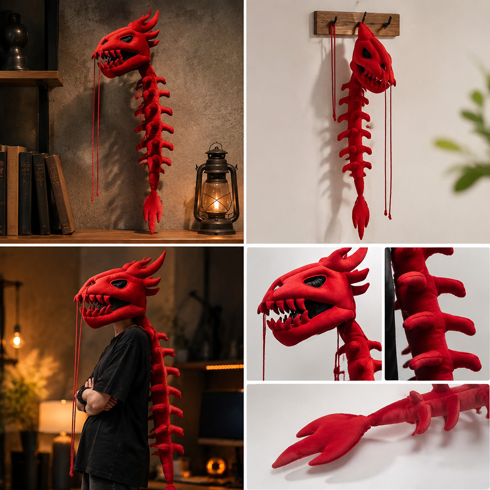 Drachen-Schädel-Säulen-Plüschh – Home Decor Wall Molding Bewertung und Preis