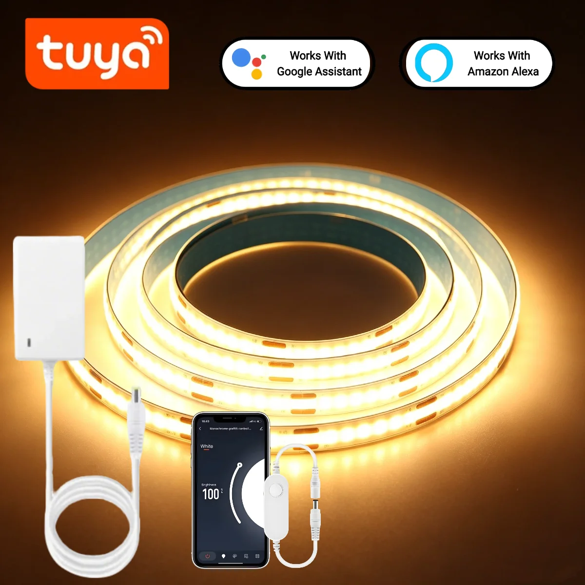 Tuya Smart COB LED-Lichtband,  – Home Decor App Free Bewertung und Preis