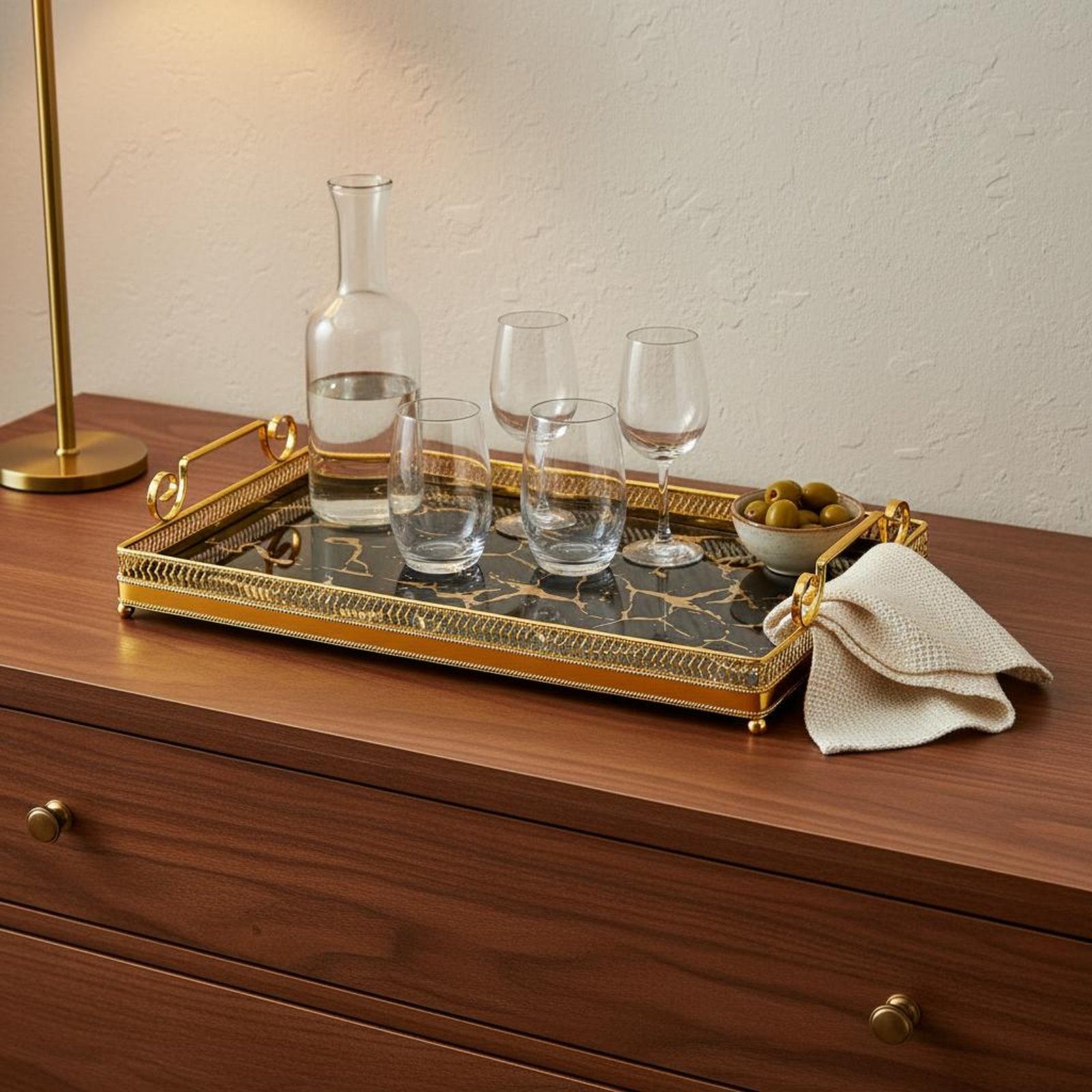 Dekoratives Spiegeltablett im  – Vanity Home Decor Bewertung und Preis