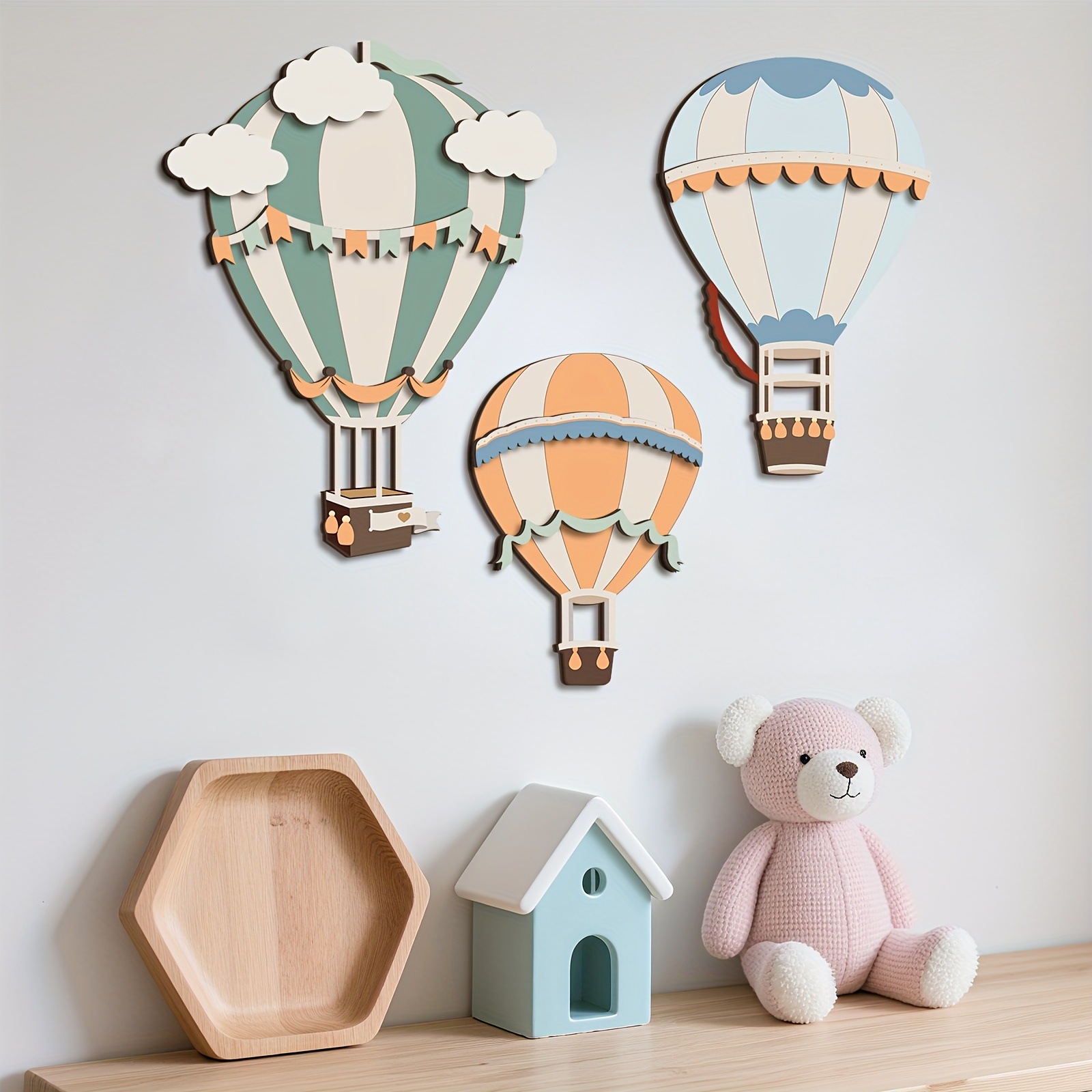 3D Niedliches Buntes Heißluftb – Home Decor Etsy Bewertung und Preis