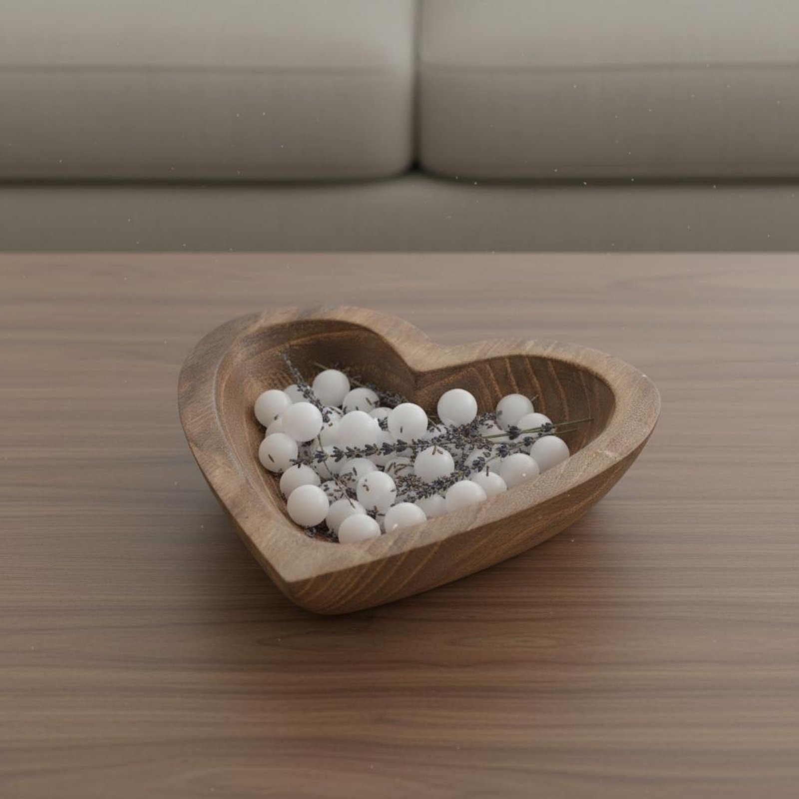 Herzförmige Holzschale Handgef – Home Decor Handmade Bewertung und Preis