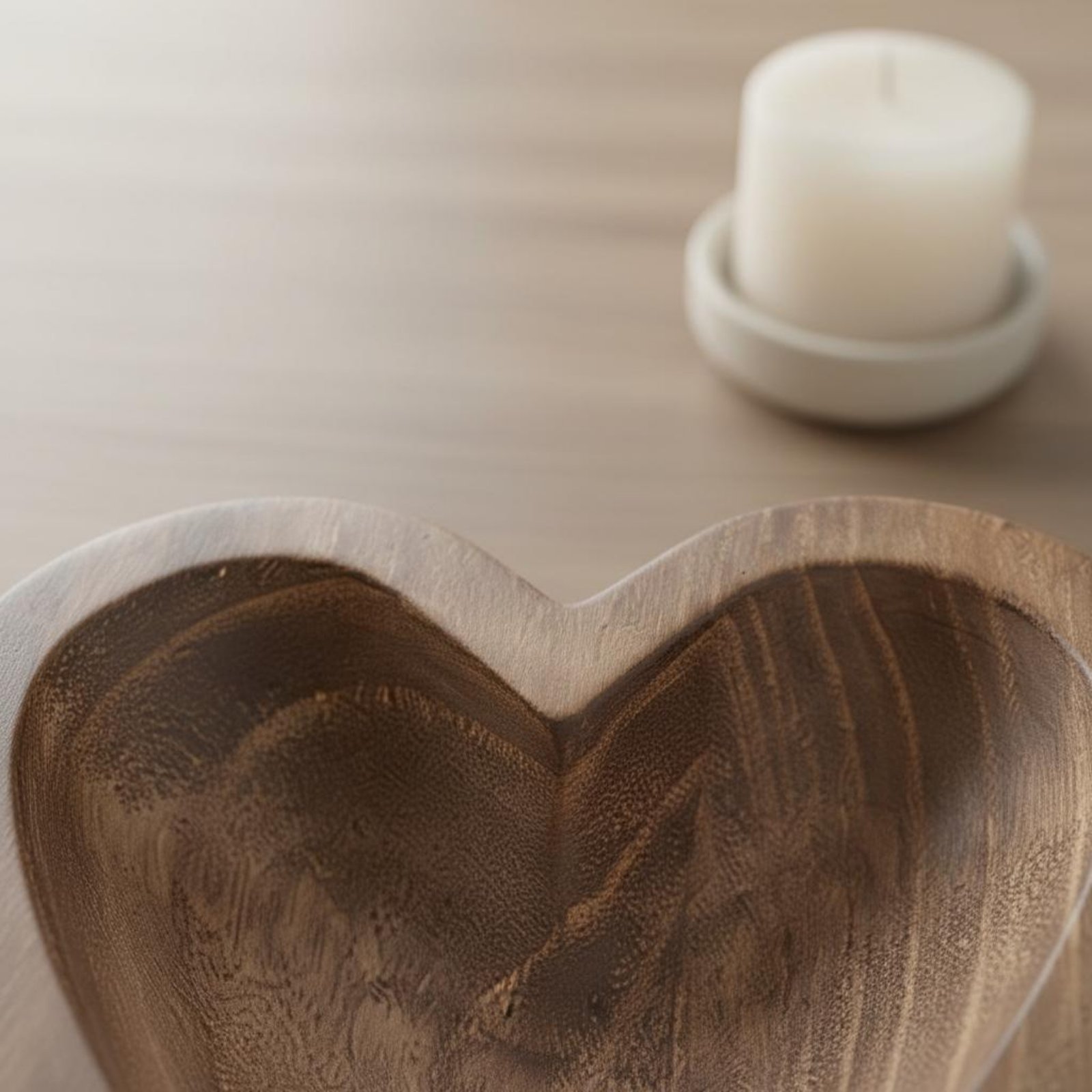Herzförmige Holzschale Handgef – Home Decor Handmade Bewertung und Preis