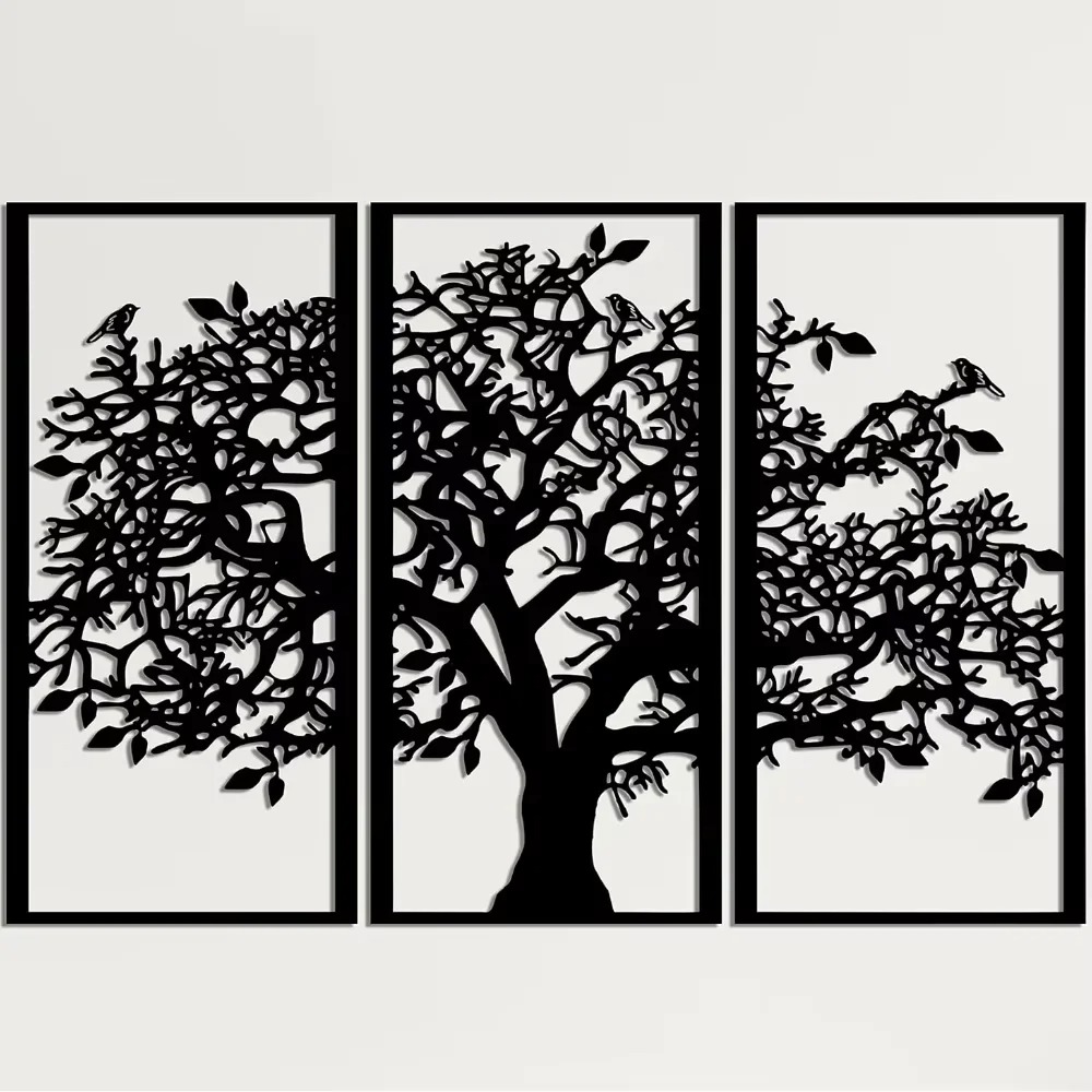 3-teilige Familienstammbaum-Wa – Home Decor Etsy Bewertung und Preis