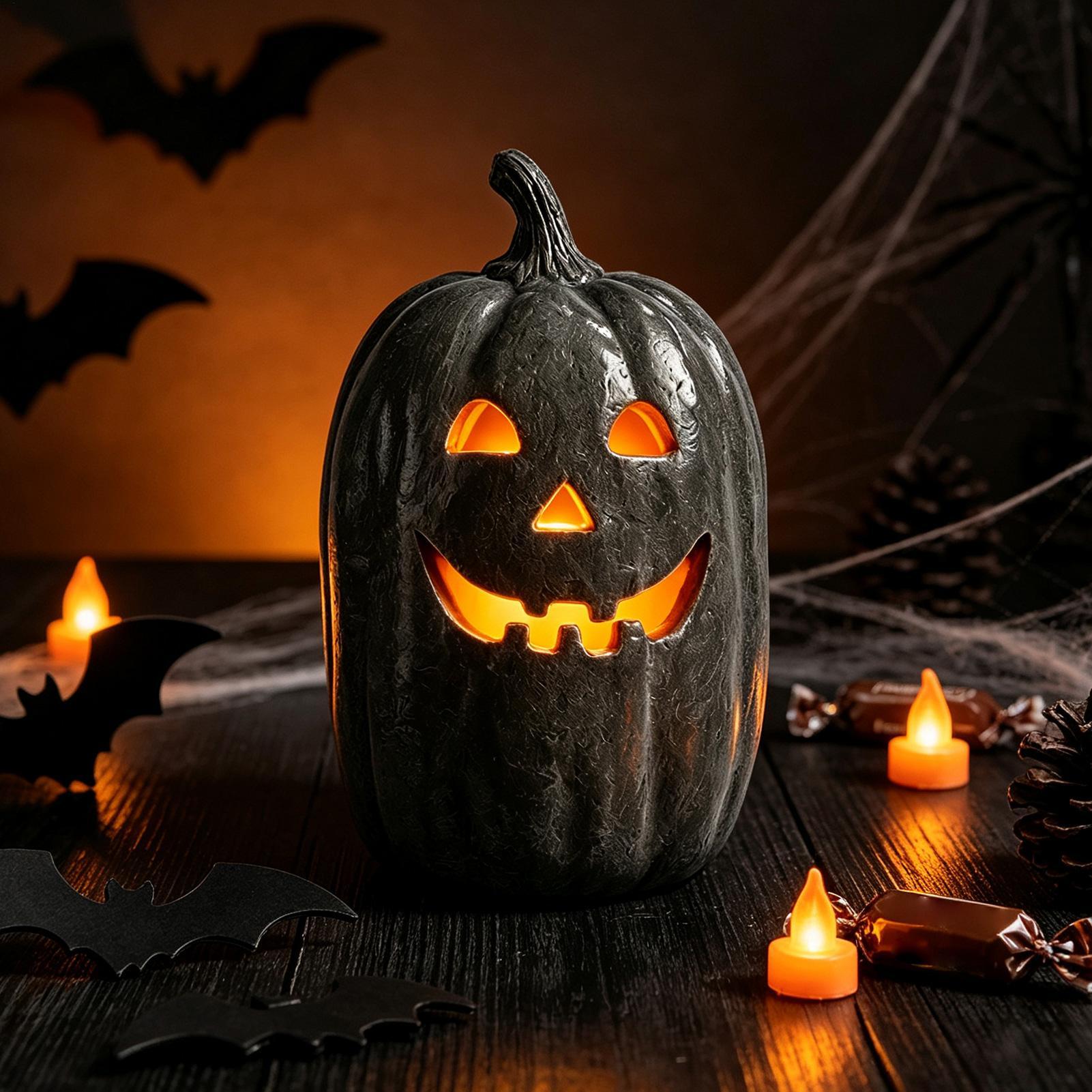 Halloween-Kürbis-Deko aus Kuns – Home Decor Handmade Bewertung und Preis